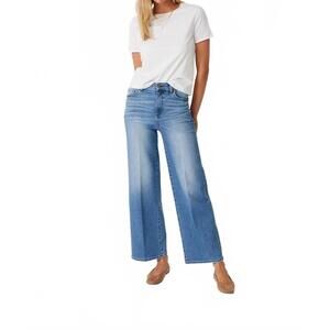 NEW LEVEL99 hudson crop wide leg jeans in hush blue